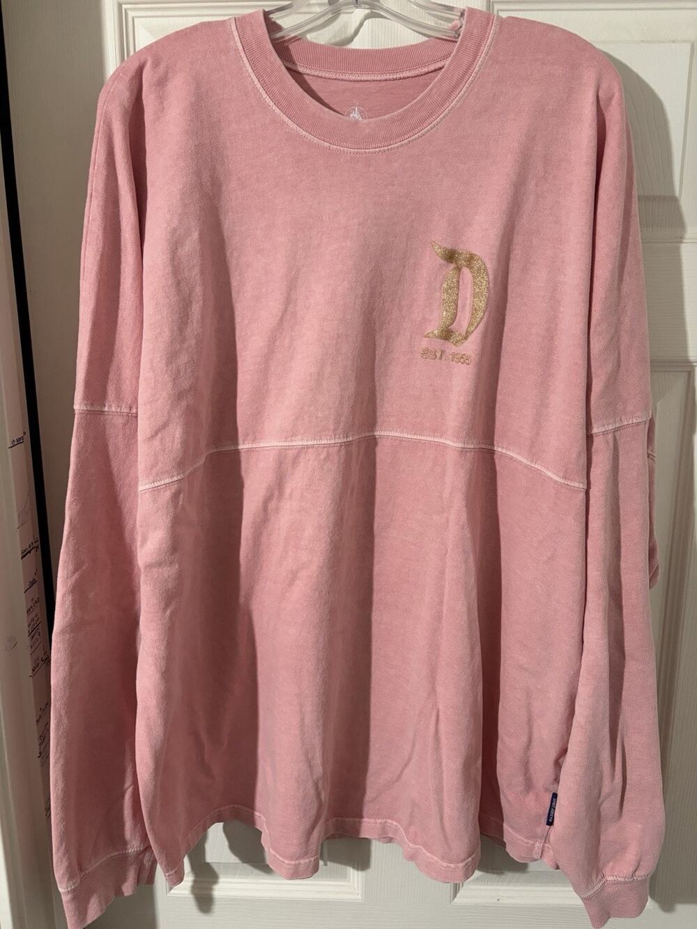 Disneyland Resort Spirit Jersey Pink Sparkle Glitter Sz XXL